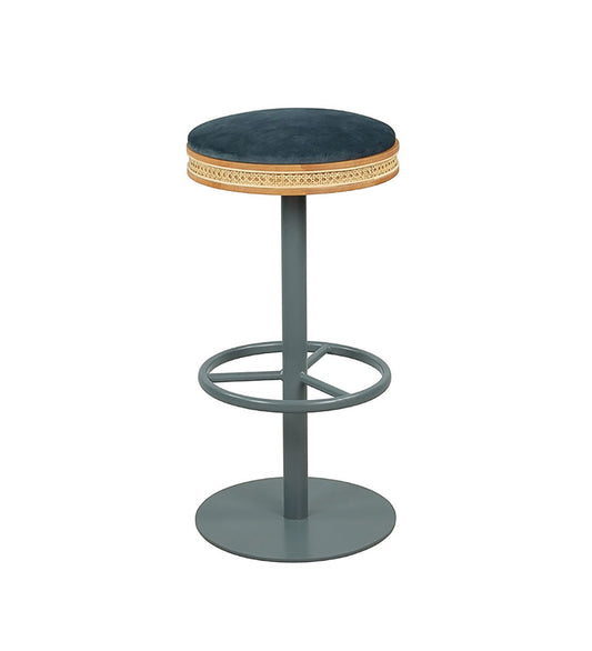 Blakey Steel Cane Bar Stool - Swivel -