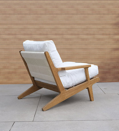 Miliana Cord Lounge Chair - Beech -