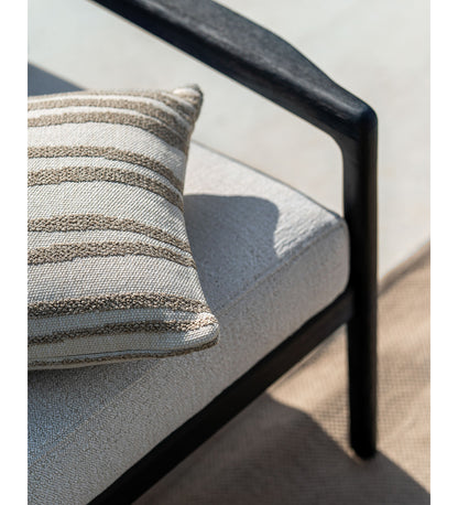 White Stripes Outdoor Cushion - Lumbar