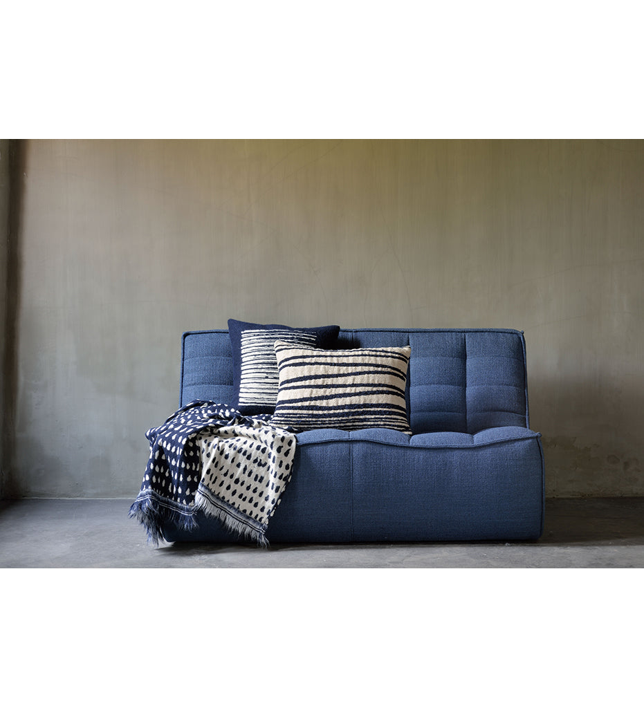 Stripes Cushion- White - Lumbar