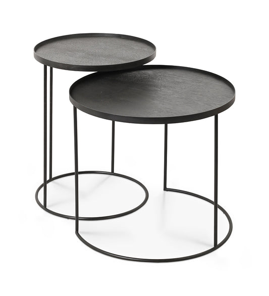 Round Tray Side Table Frame Set