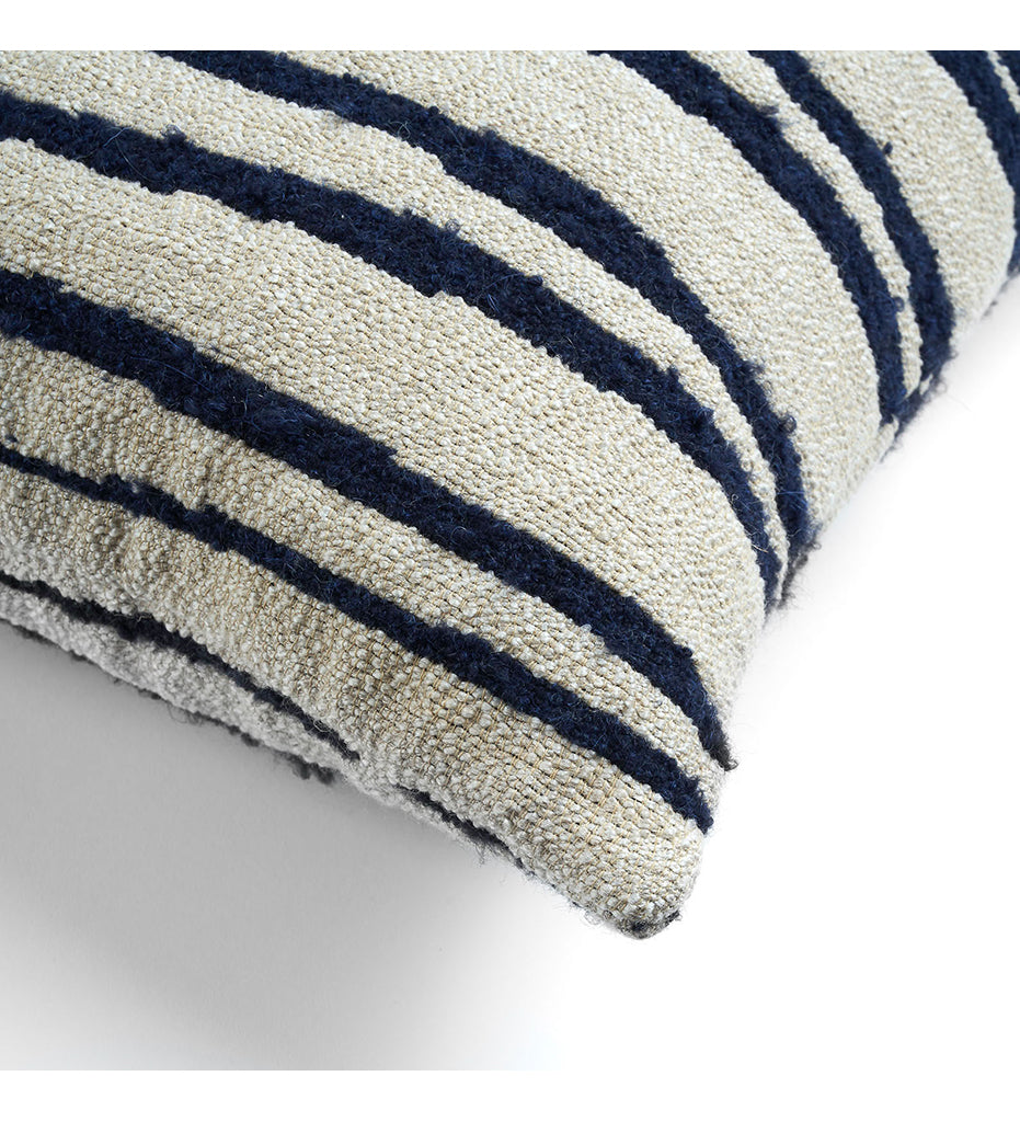 Stripes Cushion- White - Lumbar