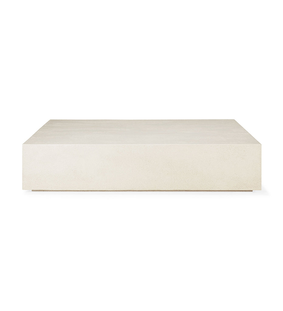 Elements Coffee Table - Microcement - Off White - 47 in.