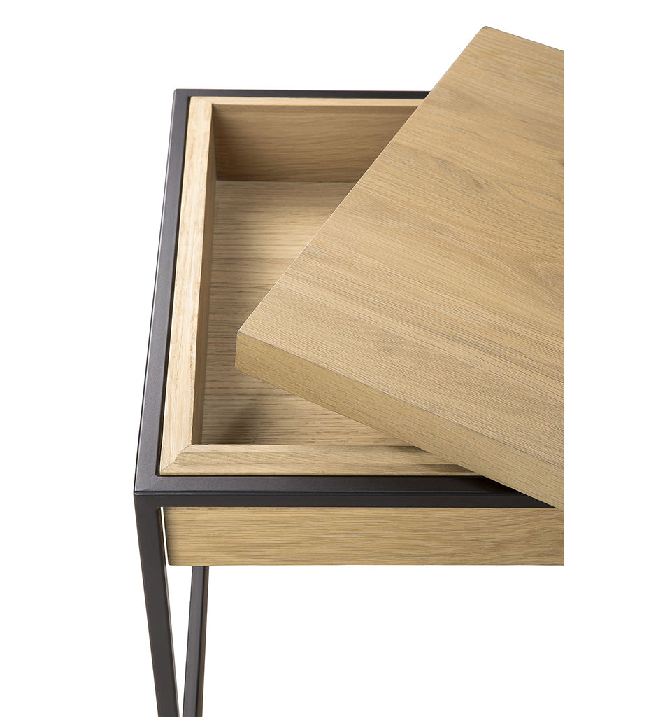 Oak Monolit Side Table - Slim