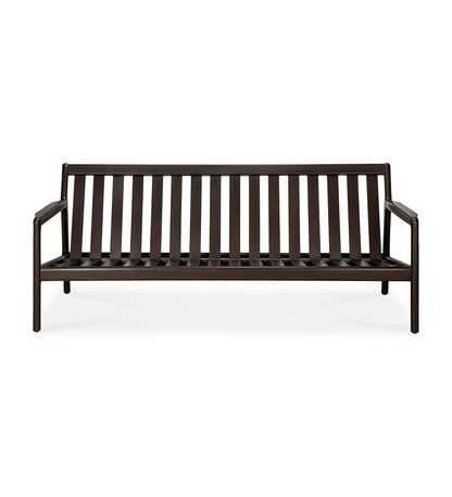 Jack 2-Seater Sofa - Varnished Dark Brown Mahogany -