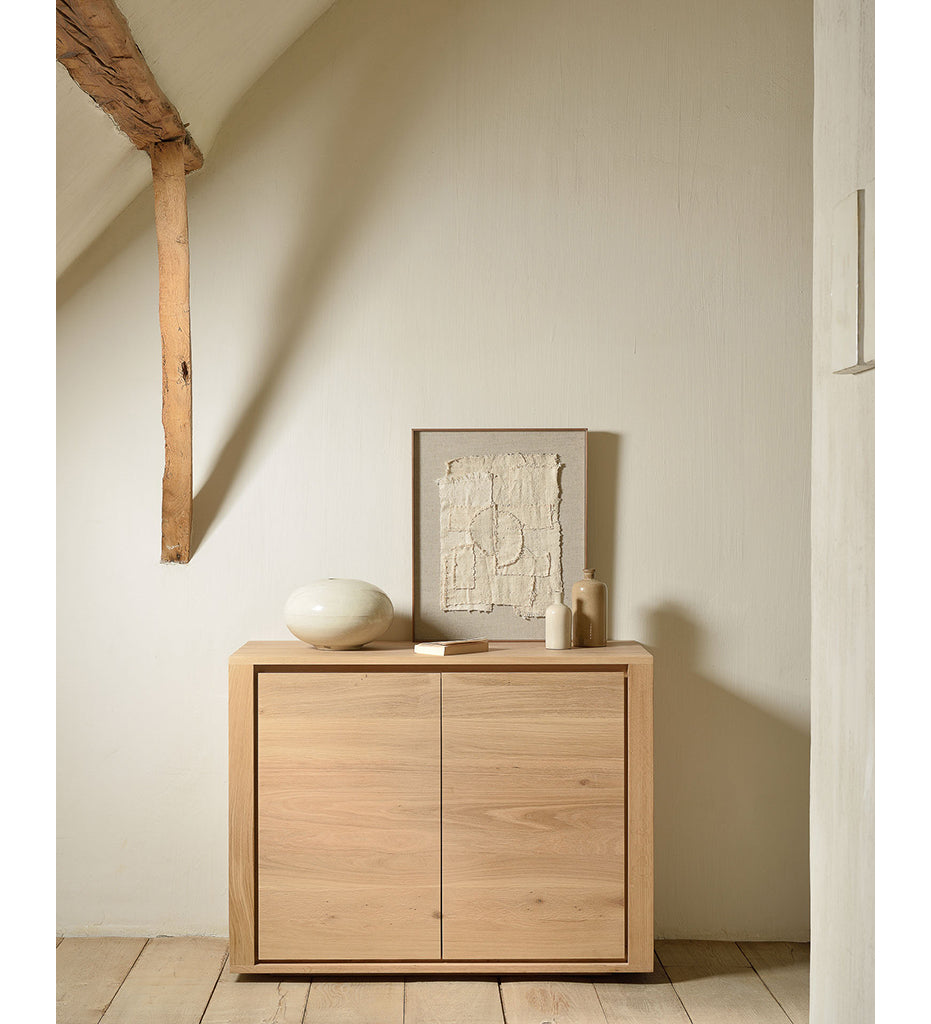 Oak Shadow Sideboard - 2 Doors