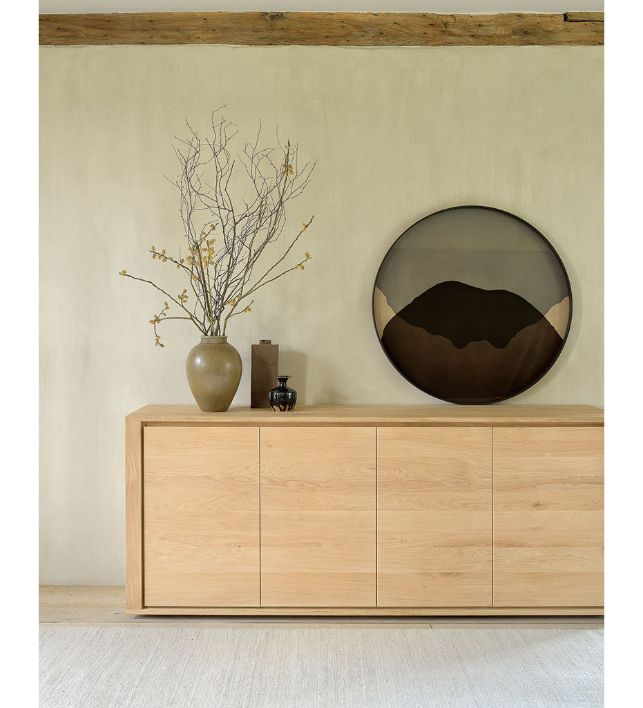 Oak Shadow Sideboard - 5 Doors