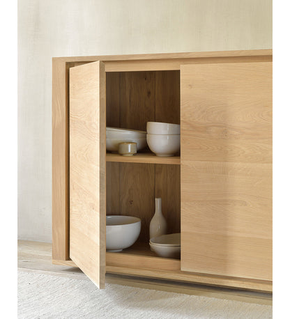 Oak Shadow Sideboard - 5 Doors