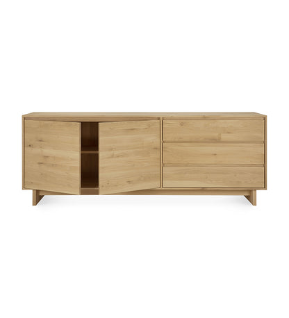 Oak Wave Sideboard - 2 Doors