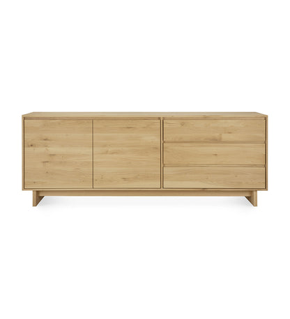 Oak Wave Sideboard - 2 Doors