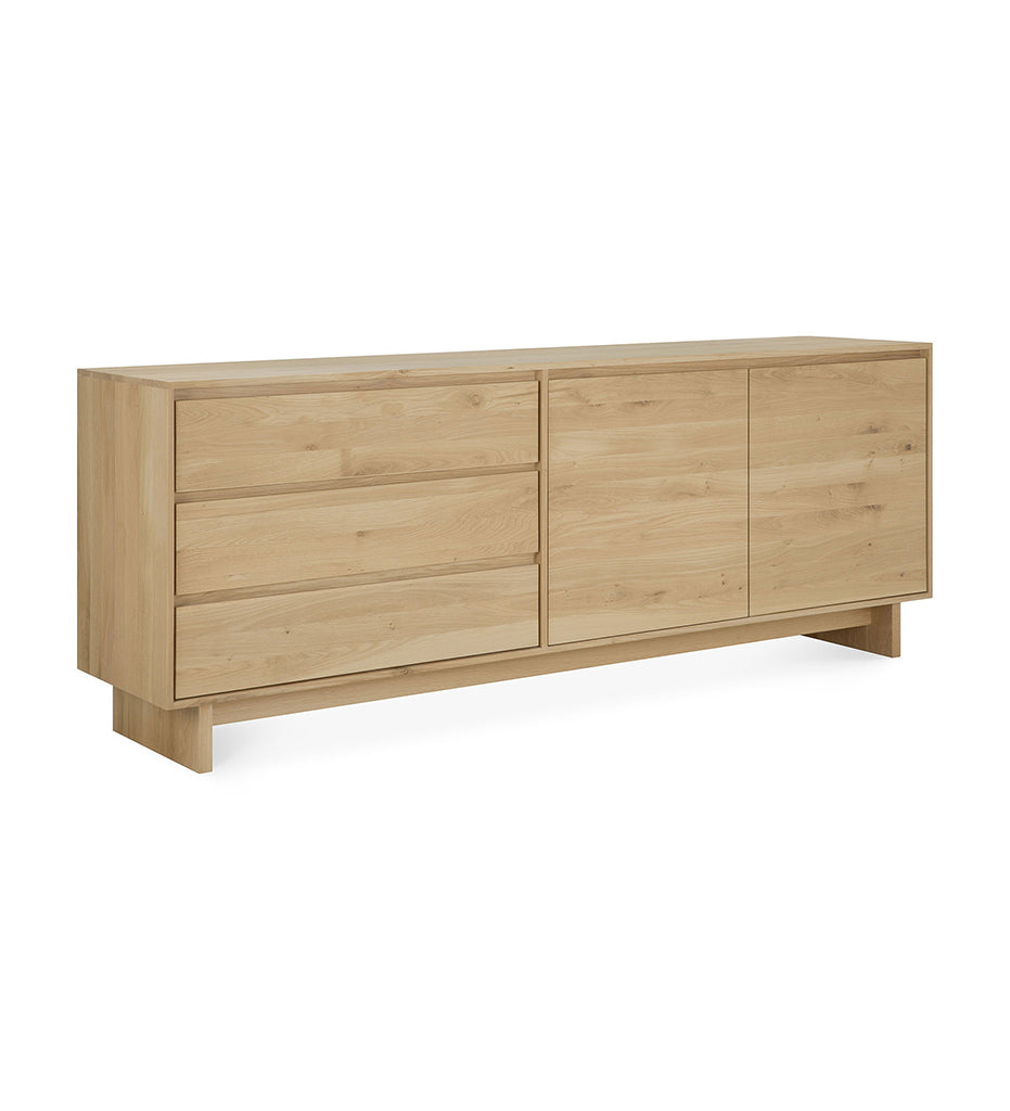 Oak Wave Sideboard - 2 Doors