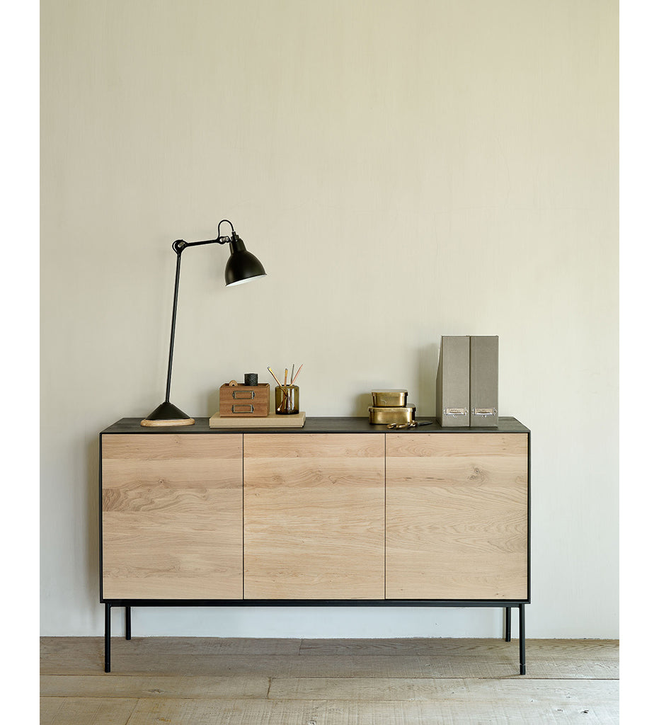 Oak Blackboard Sideboard - 59.5 in