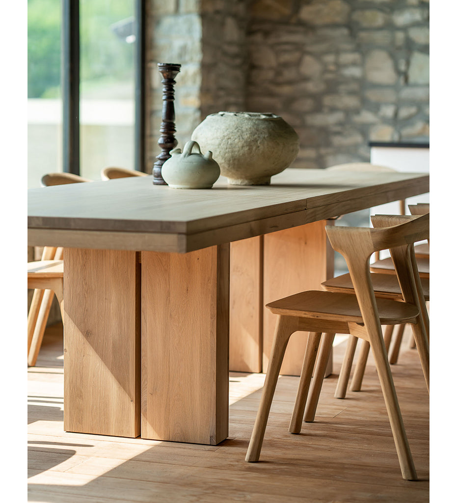 Oak Double Extendable Dining Table