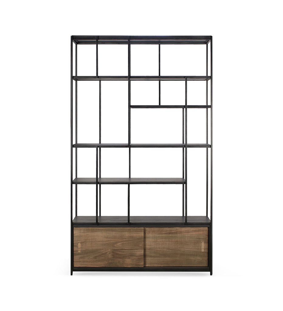 Studio Rack - Teak - 2 Doors