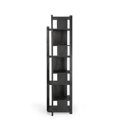 Abstract Rack - Teak Black Varnished