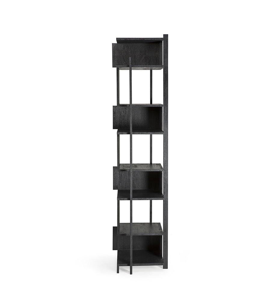 Abstract Rack - Teak Black Varnished