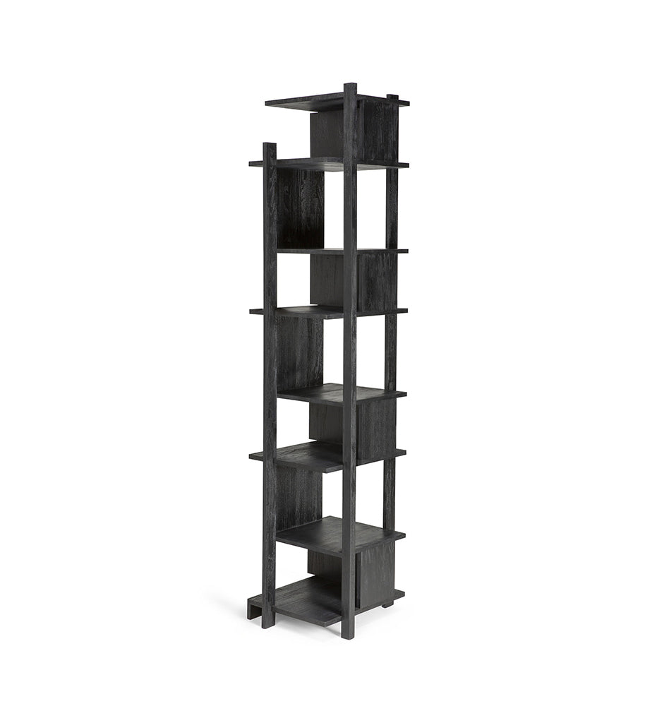 Abstract Rack - Teak Black Varnished