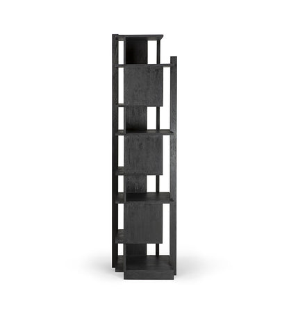 Abstract Rack - Teak Black Varnished