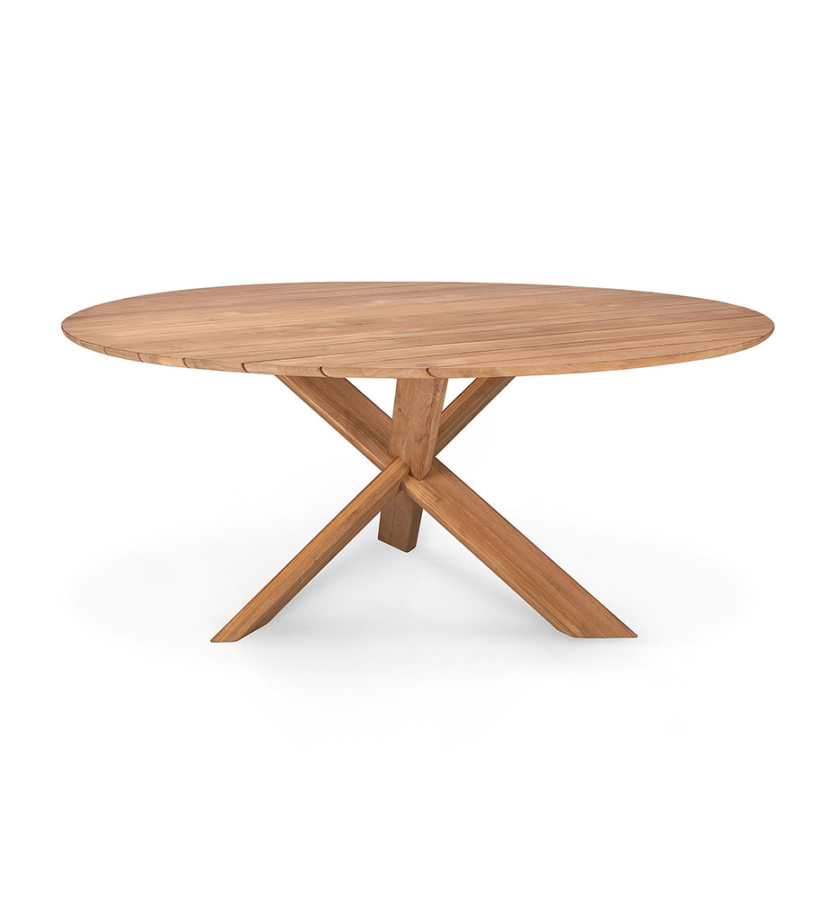 Teak Circle Outdoor Dining Table -