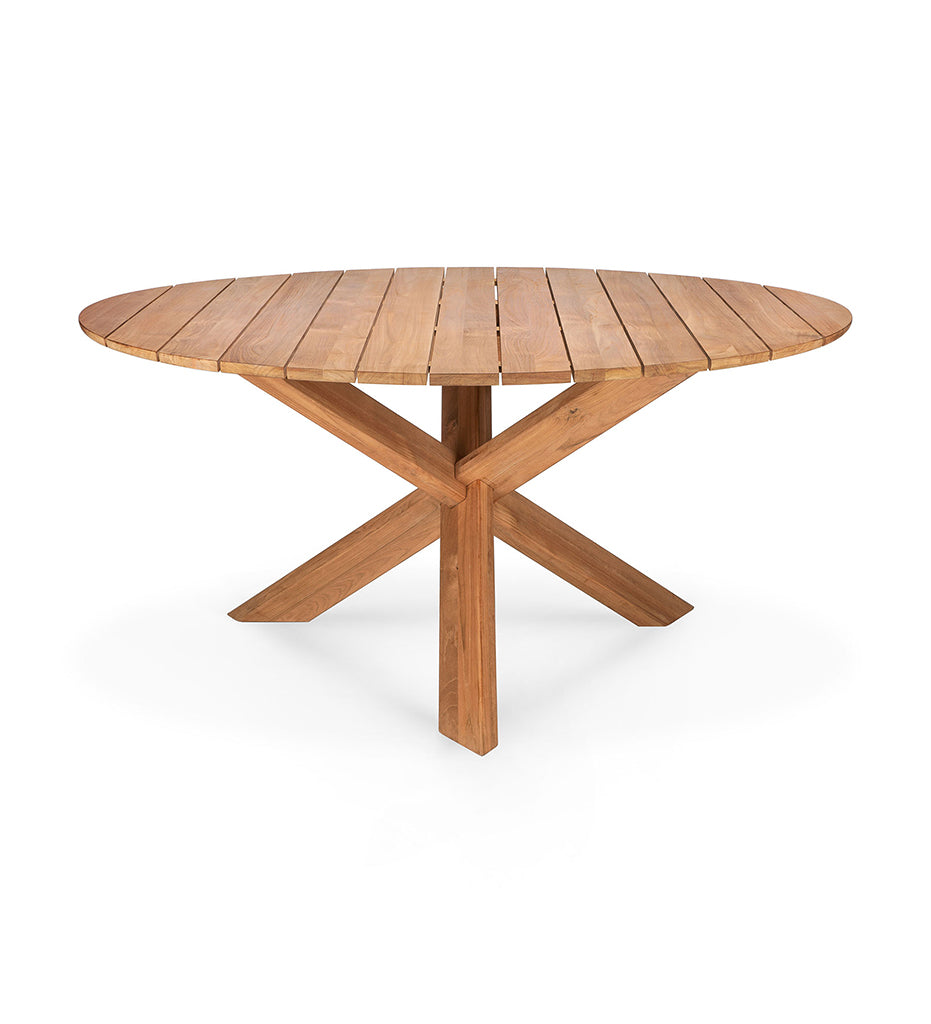 Teak Circle Outdoor Dining Table -