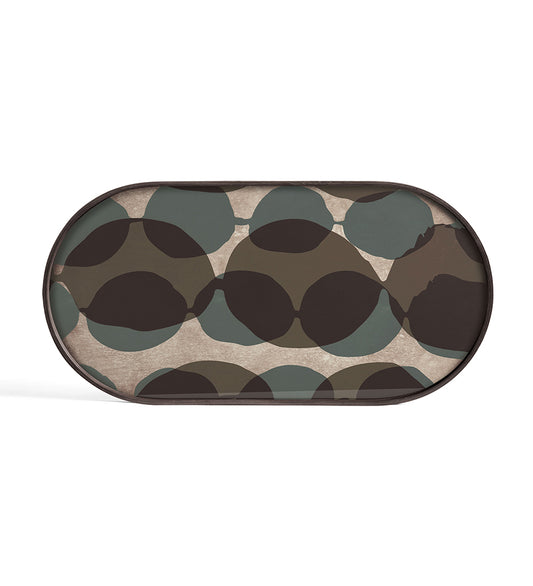 Connected Dots Glass Tray - Oblong - L