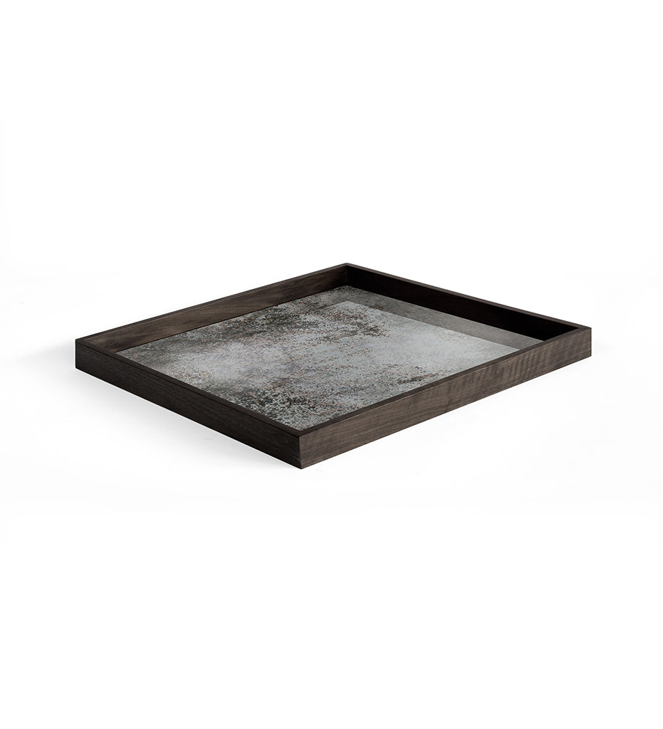 Aged Mirror Tray - Square