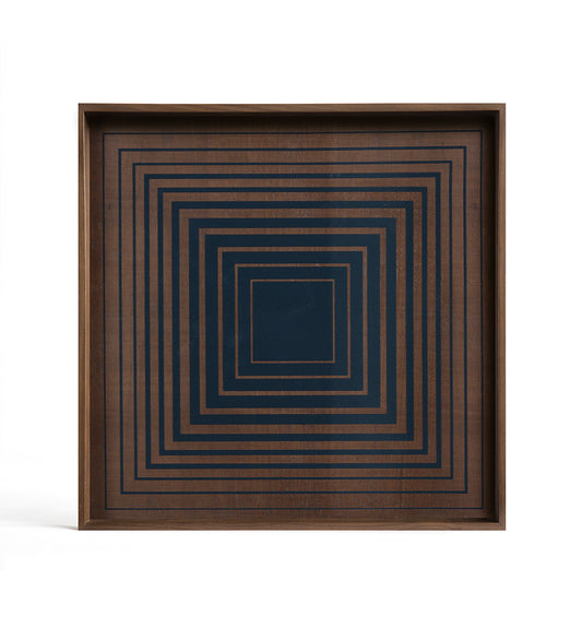 Ink Squares Glass Tray - Square -