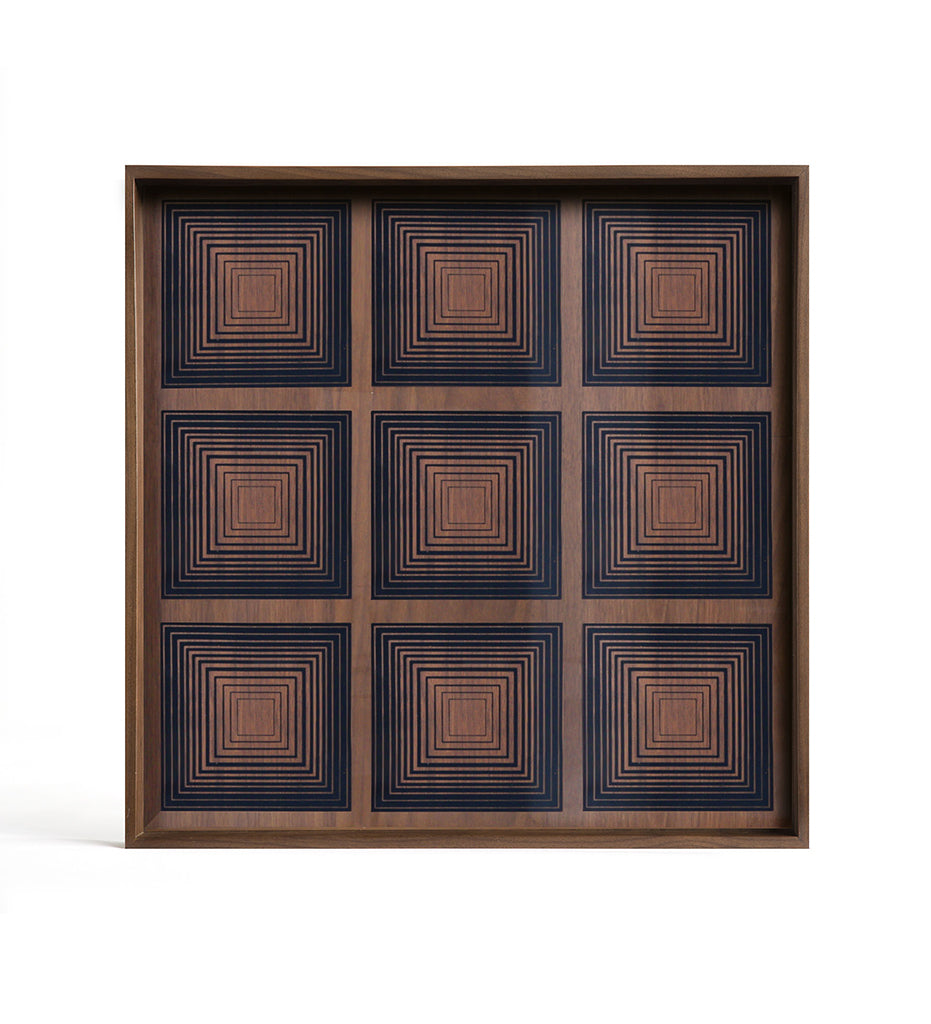 Ink Squares Glass Tray - Square -