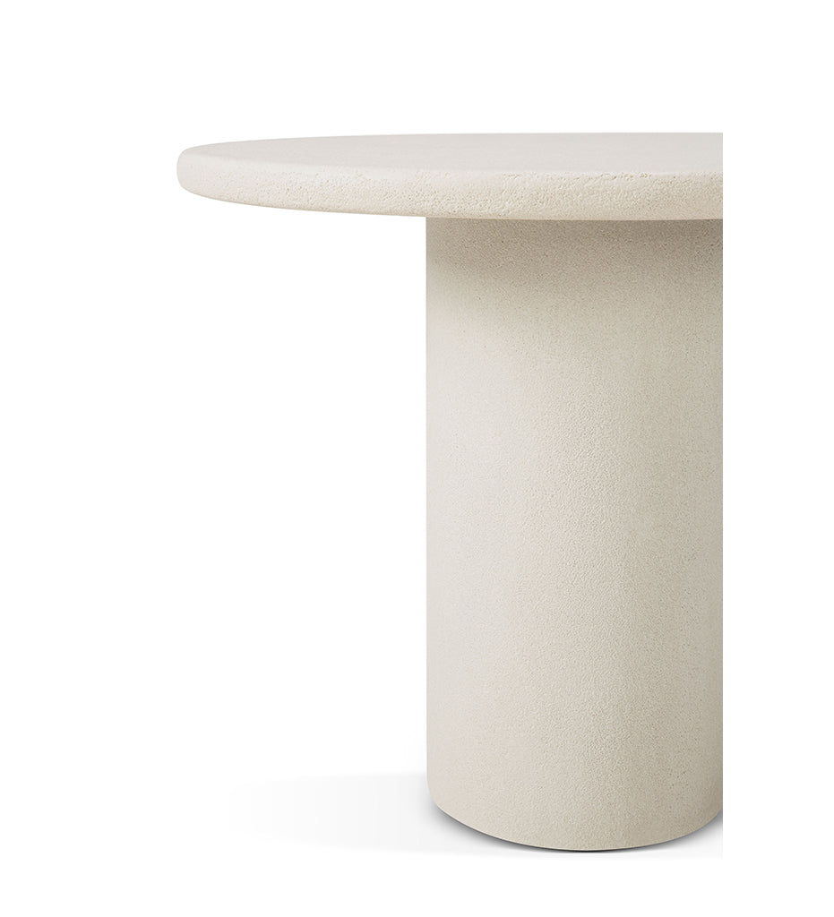 Elements Dining Table - Microcement - Off White - Round -