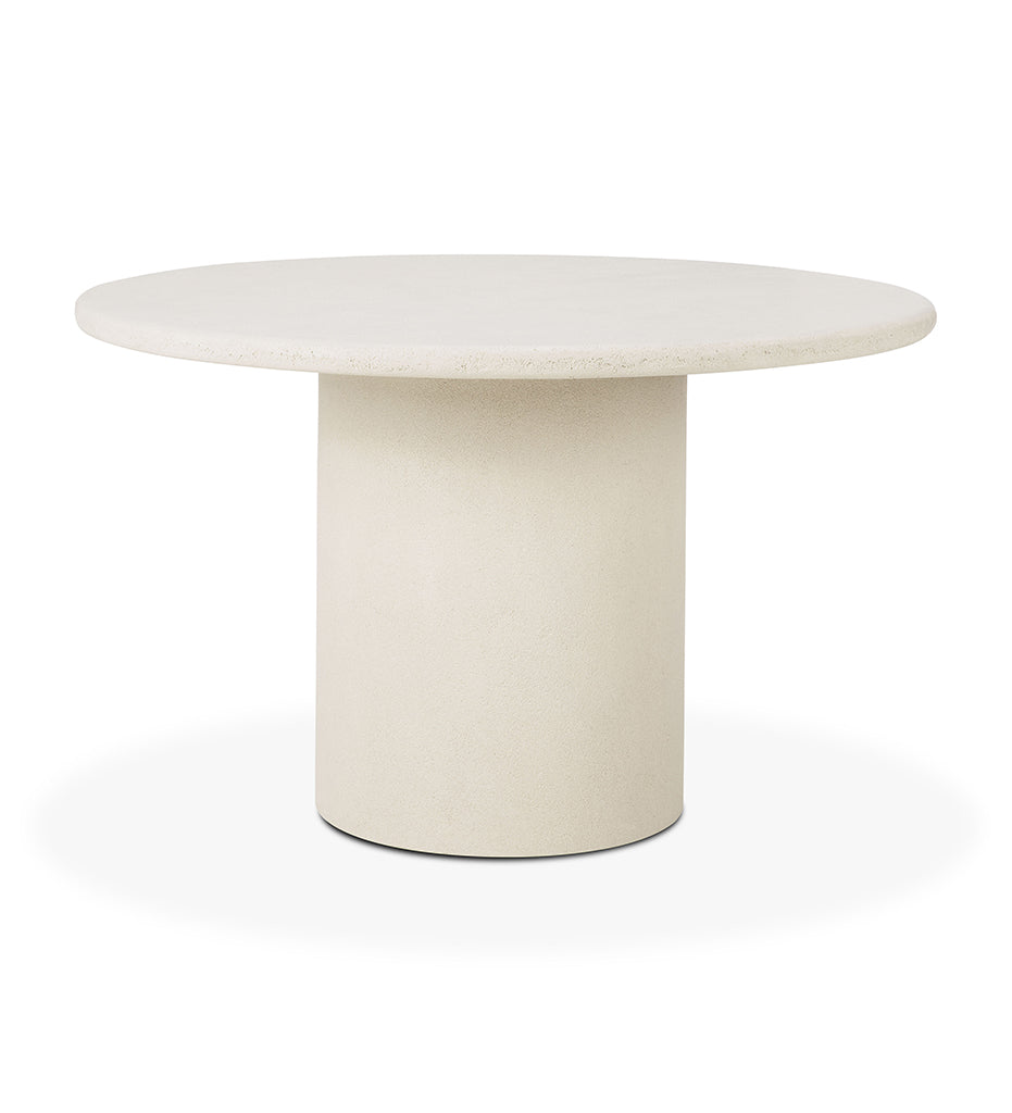 Elements Dining Table - Microcement - Off White - Round -