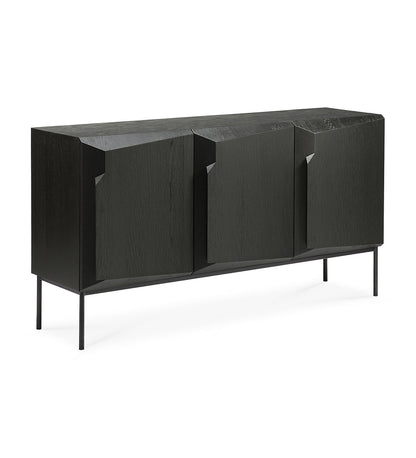 Oak Stairs Black Sideboard -