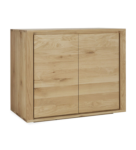 Oak Shadow Sideboard - 2 Doors