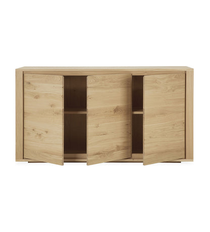 Oak Shadow Sideboard - 3 Doors