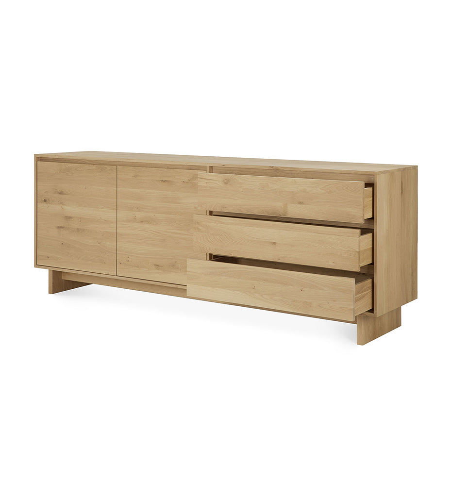 Oak Wave Sideboard - 2 Doors