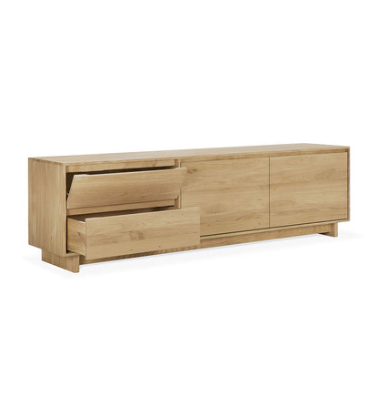 Oak Wave TV Cupboard