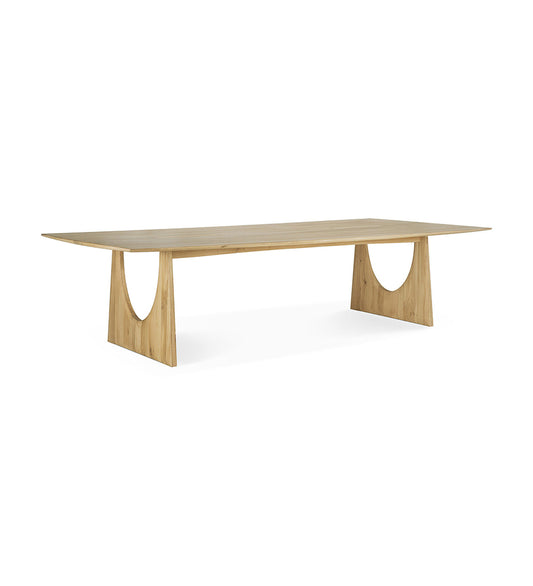 Geometric Meeting Table - Varnished Oak - Rectangular - 123 in.