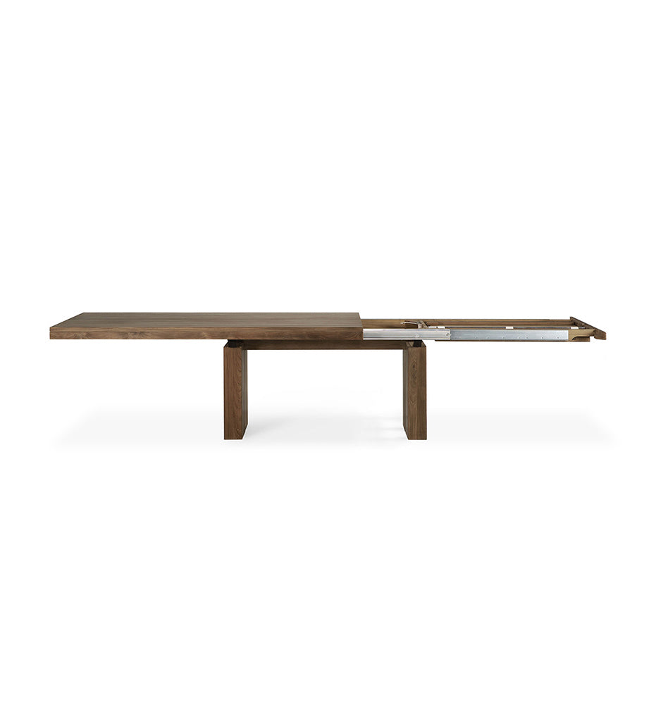 Teak Double Extendable Dining Table