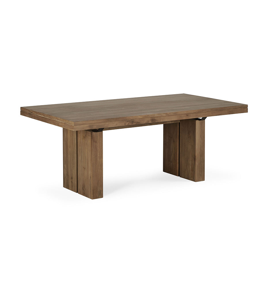 Teak Double Extendable Dining Table