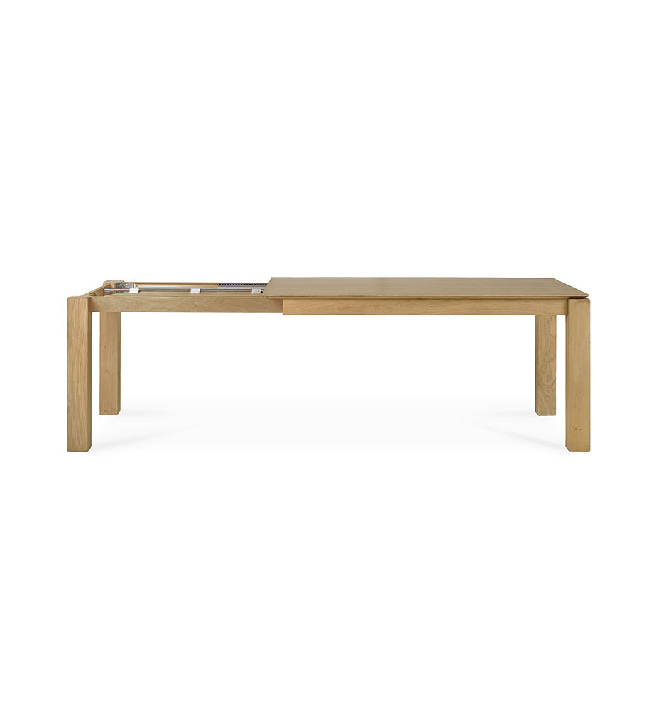 Oak Slice Extendable Dining Table -