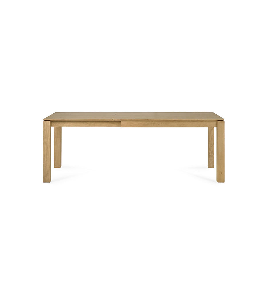 Oak Slice Extendable Dining Table -