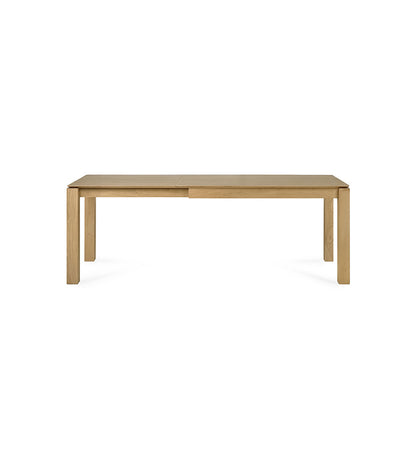 Oak Slice Extendable Dining Table -