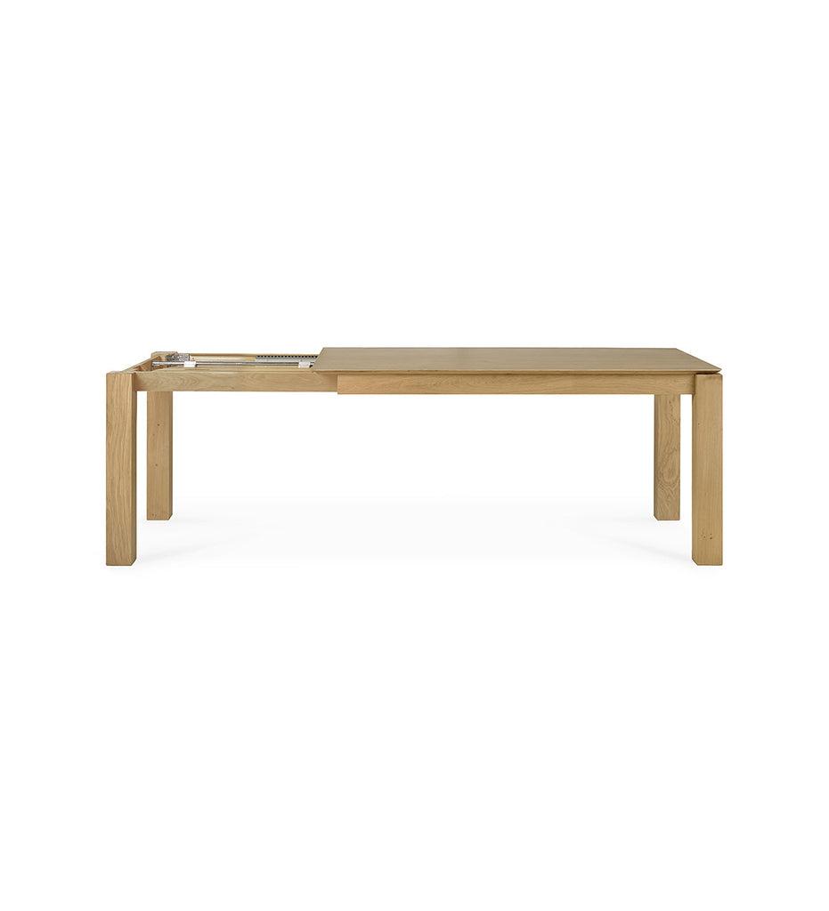 Oak Slice Extendable Dining Table -