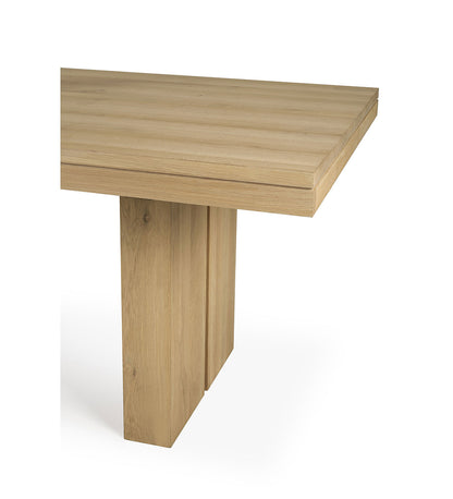 Oak Double Extendable Dining Table