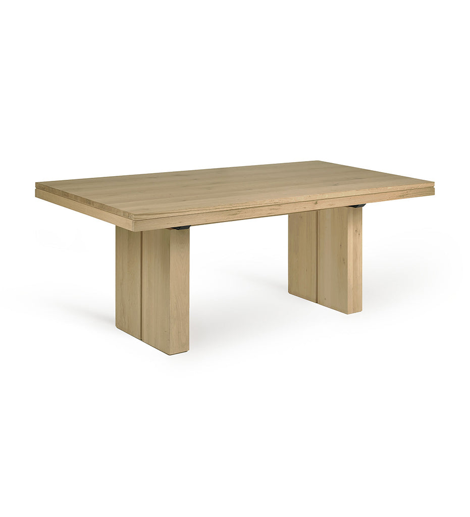 Oak Double Extendable Dining Table