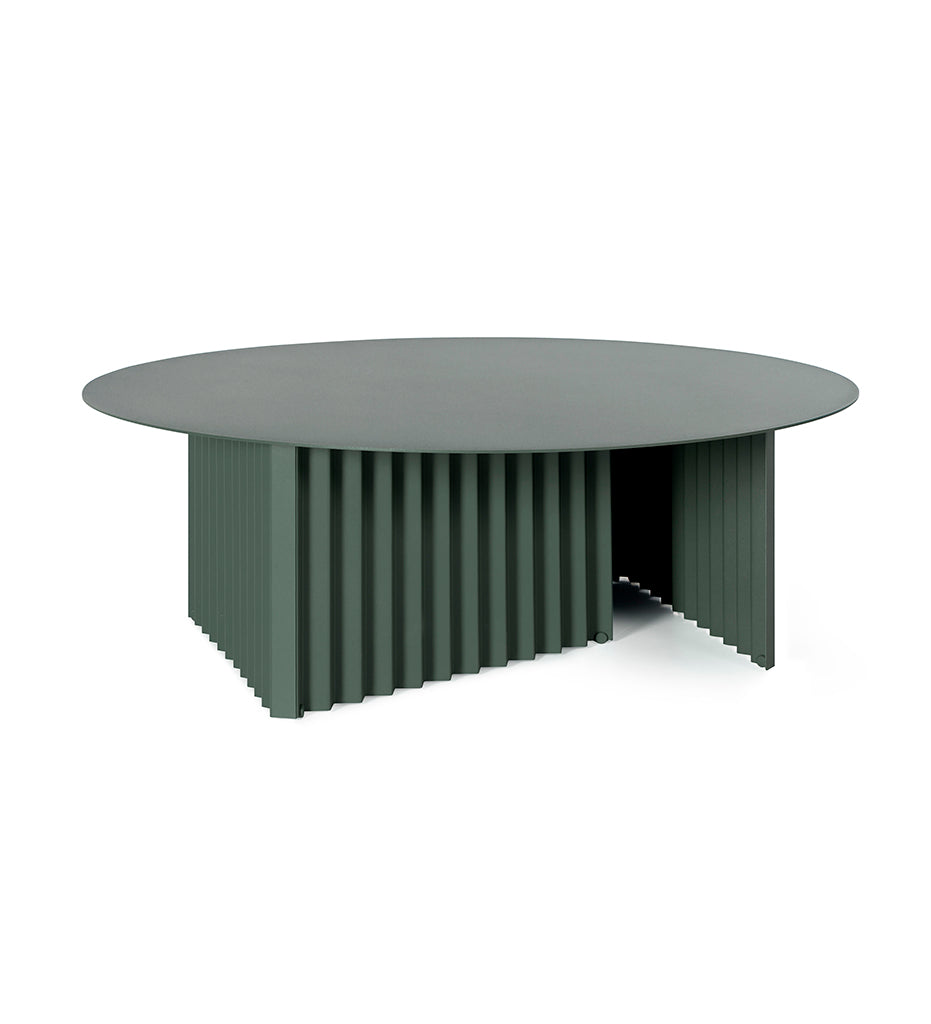 RS Barcelona Plec Large Round Cocktail Table - Steel Top