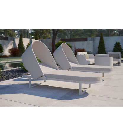 Vento Sunlounger with Shade -