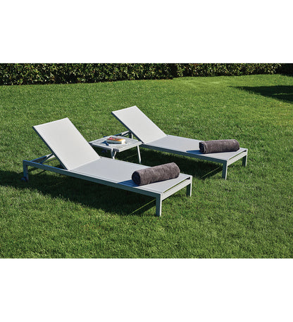 Milos Tall Sunlounger With Int Wheels -