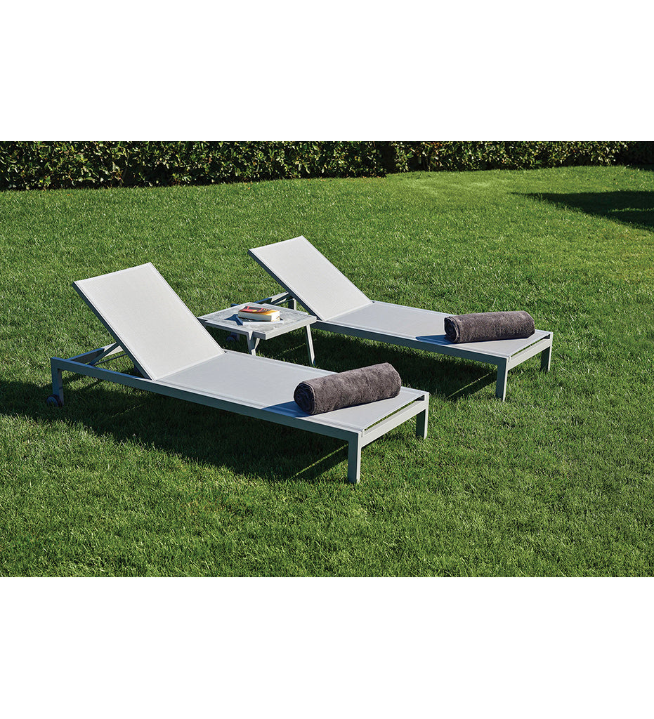 Milos Sunlounger With Ext Wheels -