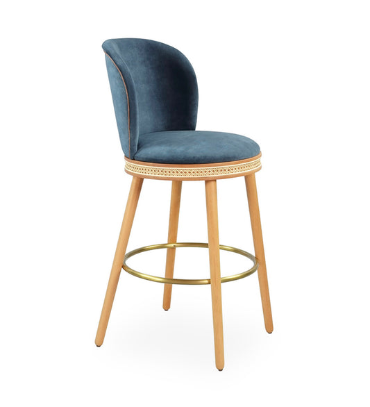 Blakey Cane Bar Stool With Back -