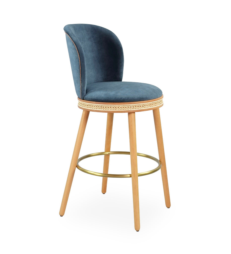 Blakey Cane Counter Stool With Back -